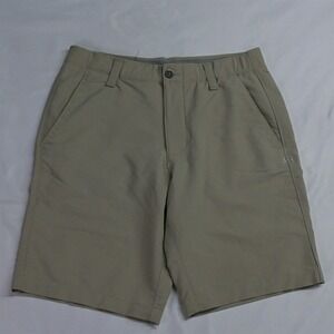 Under armour 32 x 9" Khaki Loose Fit Match Play Flex 1253487 Golf Shorts